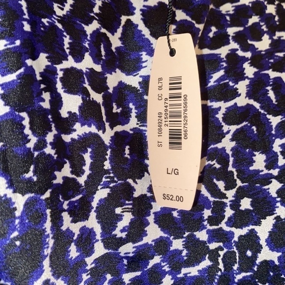 VICTORIA’S SECRET Purple Leopard Print Satin Lace Romper Size: L new with tags - Picture 6 of 7